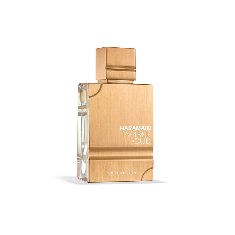 Al Haramain Amber Oud White Edition — perfume unisex original en Colombia | Disfragancias