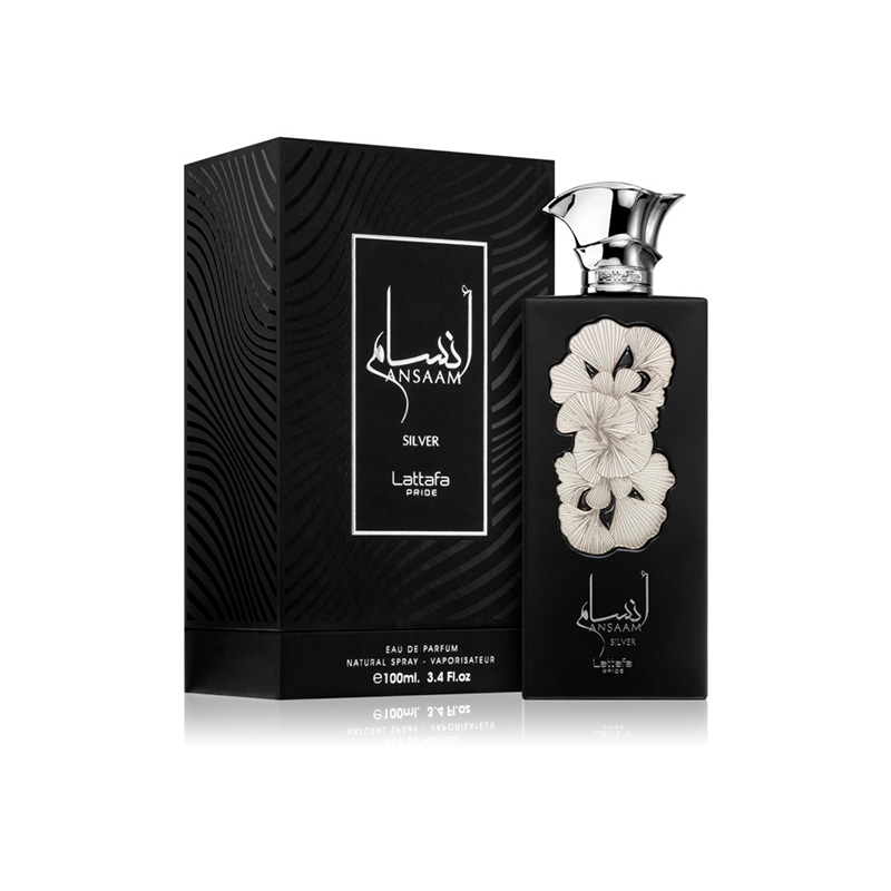 Lattafa Ansaam Silver — perfume hombre original en Colombia | Disfragancias