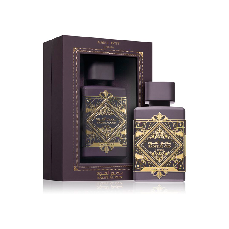 Lattafa Badee Al Oud Amethyst — perfume unisex original en Colombia | Disfragancias