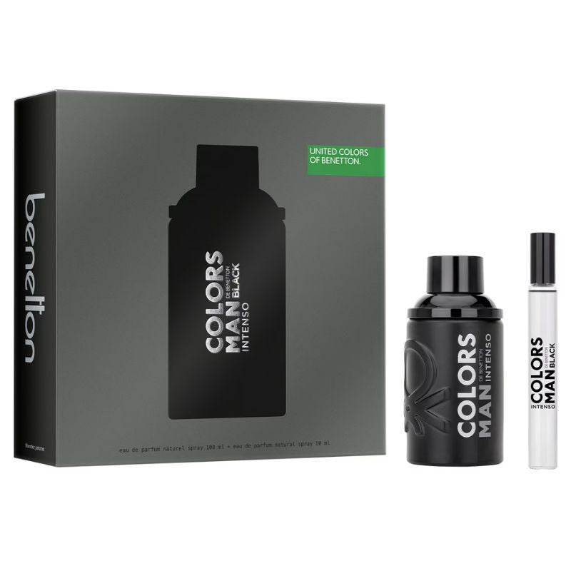 Benetton Colors Man Black Intenso Set de Regalo