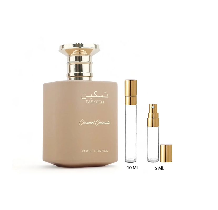 Paris Corner Taskeen Caramel Cascade — perfume unisex original en Colombia | Disfragancias