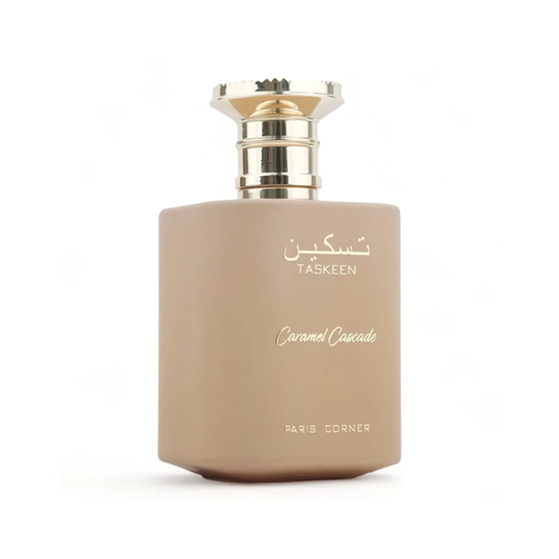 Paris Corner Taskeen Caramel Cascade — perfume unisex original en Colombia | Disfragancias