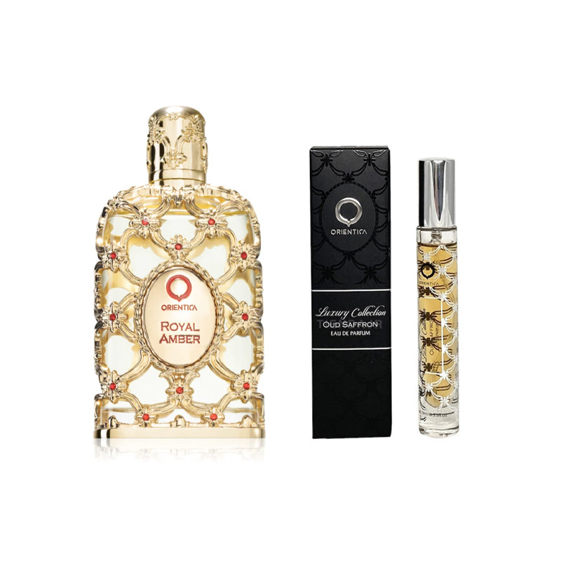 Oferta Duo Orientica + 10 ML Orientica Oud Saffron — perfume unisex original en Colombia | Disfragancias